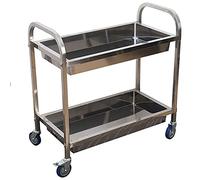 ZTCHSENZT Service Trolley Cart - Portable Metal Kitchen Island for Food and Drinks - Rolling Home Coffee Cart for Bar and Bathroom Use,A-85 x 45 x 90cm