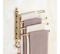 ZTCHSENZT Towel Bars Bathroom Accessory Set All Copper Antique Bath Bar Rail, European Retro Toilet Brush Holder, Paper Towel Ring, Accessories,Four Poles