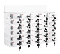 ZTCHSENZT Transparent Storage Cabinet With Locking Doors - 20 Compartment Organizer For School, Office & Classroom - Efficient Space Management Solution,One Color-30