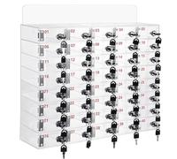 ZTCHSENZT Transparent Storage Cabinet With Locking Doors - 20 Compartment Organizer For School, Office & Classroom - Efficient Space Management Solution,One Color-40