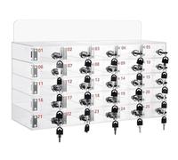 ZTCHSENZT Transparent Storage Cabinet With Locking Doors - 20 Compartment Organizer For School, Office & Classroom - Efficient Space Management Solution,One Color-25