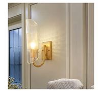 ZTCHSENZT Wall Sconces, Modern Copper Wall Lamp Light Luxury Country Wall Lamp Garden Hotel Aisle Corridor Decoration Lamp Indoor Light Fixtures,Cool White-L16cm H35cm
