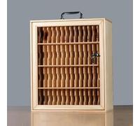 ZTCHSENZT Wooden Cell Phone Holder Locker For Classroom & Office Secure Storage Cabinet With Lock & Handle No Assembly Needed Perfect For Factories & Schools,43 * 21 * 30Cm