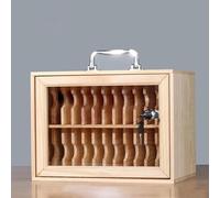 ZTCHSENZT Wooden Cell Phone Holder Locker For Classroom & Office Secure Storage Cabinet With Lock & Handle No Assembly Needed Perfect For Factories & Schools,22 * 21 * 30Cm