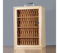 ZTCHSENZT Wooden Cell Phone Holder Locker For Classroom & Office Secure Storage Cabinet With Lock & Handle No Assembly Needed Perfect For Factories & Schools,43 * 21 * 36Cm