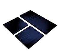 ZTComfy! Outdoor Garden 3 Pc Replacement Rattan Furniture Cushions Pads | 1Pc [104 x 52 x 5 cm] 2 Pc [ 52 x 52 x 5 cm] [Waterproof & Washable Covers] [Made in UK] (Navy Blue)
