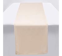 ZTDOLL Table Runner 33 x 270 cm Beige Solid Velvet Classic for Party Holiday Wedding Gathering