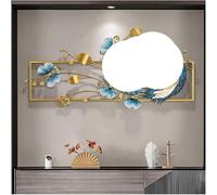 ZTDPHZ Creative Big Wall Clock and Ginkgo Leaf Design for Living Room, Bedroom and Kitchen 32.7 inch