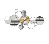 ZTDPHZ Large Wall Clock Creative Modern Metal Wall Clock with Silent Movement, Large Wall Decor for Living Room Bedroom Home 85×45cm