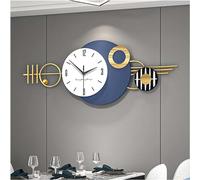 ZTDPHZ Large Wall Clock Metal Decorative, Mid Century Silent Non-Ticking Big Clocks, Modern Home Decorations for Living Room,Bedroom,Dining Room, Office (Size : 100cm/39inch)