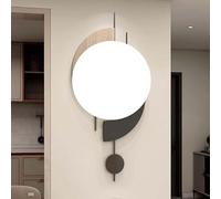 ZTDPHZ Large Wall Clock Modern for Living Room Decor Metal Decorative Silent Non Ticking Quartz Clocks Battery Operated 27.5inch(A)