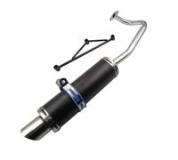 ZTDZZH Black Exhaust System Muffler for GY6 50cc Scooters 139QMA 139QMB 4 Stroke Engine