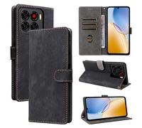 ZTE Blade A56 5G Case, [RFID Blocking] ZTE Blade A56 5G Wallet Case, with [Card Holder][Kickstand Function], Case for ZTE Blade A56 5G-Black