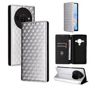 ZTE Blade A76 5G Phone Case, Magnetic Flip Leather Wallet Case, Kickstand Case, Shockproof Protective Case for ZTE Blade A76 5G-Silver