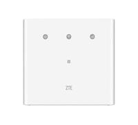 ZTE MF296R 4G LTE WiFi Router, Unlocked to All Networks, Up to 300Mbps Download Speed, Connects Up to 64 Devices, Dual-Band WiFi, 4 Gigabit LAN Ports, UK Plug, White