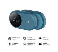 ZTE U10S Pro Travel Wi-Fi Hotspot - Unlocked 4G, Supports 32 Devices, Ideal for Holidays, Camping & Caravan Trips in Blue Zte Blue