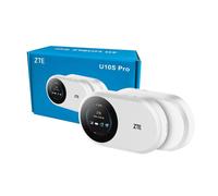 ZTE U10S Pro Travel Wi-Fi Hotspot - Unlocked 4G, Supports 32 Devices, Ideal for Holidays, Camping & Caravan Trips in White Zte White