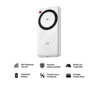 ZTE U30 Air Travel Wi-Fi Hotspot - Unlocked 5G with SMARTY SIM, Fast & Easy Setup, Ideal for Holidays, Camping & Caravan Trips in White Zte White