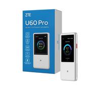 ZTE U60 Pro 5G Unlocked Mobile WiFi Router - Portable 5G/4G SIM Hotspot for Home, Travel & Backup Internet in Silver Zte Silver
