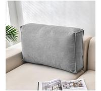 ZTGL Couch Back Cushions Rectangle Pillows, Large Sofa Back Cushions Headboard Pillows Throw Pillows Waist Cushion Comfort Reading Pillow Lumbar Support Pillow,Grey,80x12x45cm