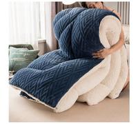 ZTGL Fluffy Queen Size Comforter, Warm Sherpa Winter Bedding, Plush Fuzzy Blanket Reversible, King Breathable Washable Quilts, Comforter Core All Season,E,150x200cm(3.0kg)