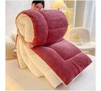 ZTGL King Size Heavy Warm Winter Sherpa Quilts - Super Soft Lambswool Comforter Core Bedding - Thickened Double Sided Fluffy Lamb Fleece Quilted Quilt Blanket,Bean Paste,150x200cm(2.5kg)