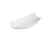 ZTHYSHOZ Ceramic Dinner Plate Vegetable Salad BowlHotel Boat Dinner PlateRestaurant Shaped Cold Dishes PlateCommercial Creative Ceramic White Dessert Bowl