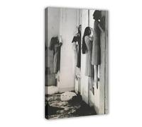 ZTIAFKL Witch Sisters Hanging Scary Witch Black And White Canvas Poster Bedroom Decor Landscape Office Room Decor Gift 20x30inch(50x75cm)