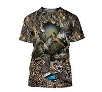 ZTIANEF Men's Casual Short Sleeve Shirts Summer Jungle Graphic T Shirts Suitable for Outdoor Print Men O-Neck Short Sleeve Tee,B,Asian Size 6XL