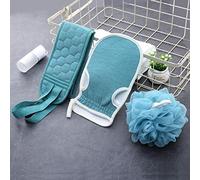 ZTIRUEMS Rubbing The Bath Towel Bath Artifact Three-Piece Set of Thickened Gloves rubbing mud Bath Ball Combination Set Pull Back Strip rubbing Back Towel