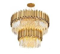 ZTKBH Modern Round Crystal Chandeliers, Luxury Pendant Ceiling Light Contemporary Ceiling Lighting Fixture for Dining Living Room Kitchen Island Bedroom Foyer Hallway(55cm)