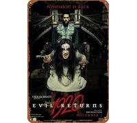 ZTLLFV 1920: Evil Returns Posters Metal Sign Tin Metal Retro Wall Decor for Home,Street,Gate,Bars,Club