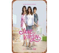 ZTLLFV Jane the Virgin Poster Sign Metal Tin Sign Wall Art Decor - Retro Sign for Home Decor Gifts - 8x12 Inch
