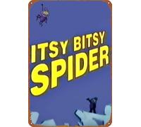 ZTLLFV The Itsy Bitsy Spider posters Vintage Tin Sign Unique Metal Wall Decor for Home, Bar, Diner, Pub, 8 x 12 Inches,Fun Kitchen Decor, Funny Bar Signs, Vintage Kitchen Signs