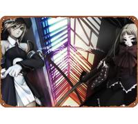 ZTLLFV Video Game Blazblue: Calamity Trigger Poster Sign Metal Tin Sign Wall Art Decor - Retro Sign for Home Decor Gifts - 8x12 Inch