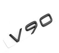 ZTLQ Car Emblem Badge for Volvo V90 Emblem Badge Replacement Front Grille Tailgate Emblem Car Styling Letters Sign Badge,Black