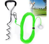 ZTMHRG Golf Practice Tool, Golf Rope Swing Trainer with a Real Golfball Increased Power and Accuracy No Need to Pick Up for Beginners to Quickly Practice Swing in The Backyard