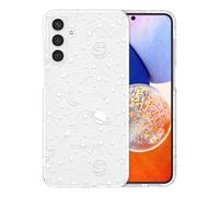 ZTOFERA Compatible with Samsung Galaxy A15 4G/5G Case, Clear Soft TPU Back Cover with Planet Star Moon Space Pattern Protective Phone Case Shockproof Bumper Cover - White Space