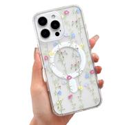 ZTOFERA Magnetic for iPhone 16 Pro Max Case,Cute Floral,Small Flower