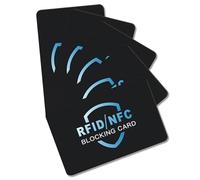 Ztolbriy RFID Blocking Card 4 Pack, Credit Card Protector & RFID Card Holder, Anti-Theft Contactless NFC Blocker for Entire Wallet Protection, Secure Debit Card Shield