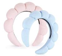 Ztomine Spa Headbands for Washing Face or Facial, Set of 2 Skincare Headbands, Terry Cloth Headband Combo Pack - Puffy Makeup Headbands for Face Washing, Mask, Skin Treatment