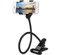 ZTON Metal-Enhanced Cell Phone Holder, Mobile Phone Stand, Lazy Bracket, Flexible Long Arms Clip Mount for iPhone, LG, etc.in Office Bedroom Desktop (Black)