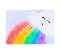 ZTOONE Rainbow Bath Bombs, Float on Water&Release Vivid Rainbow Color, Moisturize Dry Skin,Good for Bubble & Spa Bath(1-Pack)