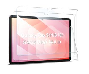 ZtotopCases 2 Pack Screen Protector for Samsung Galaxy Tab S11/S10/S9/S8 Ultra 2025/2024(SM-X930/SM-X900/X906/X916B/X910N), High Definition Tempered Glass, 14.6-Inch Display