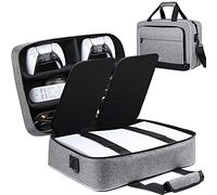 ZtotopCases Carry Case Compatible with Disc/Digital Edition Console, Travel Bag for Console, Controller, Game Discs, Gaming Headset and Other Accessories - Grey