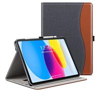ZtotopCases Case for iPad 11th Generation 11 Inch 2025(A16)/iPad 10th Generation 10.9 Inch 2022, Premium Leather Business Cover with Auto Wake/Sleep, Multi-Angle Stand & Pencil Holder, Demin Black