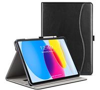 ZtotopCases Case for iPad 11th Generation 11 Inch 2025(A16)/iPad 10th Generation 10.9 Inch 2022, Premium Leather Business Cover with Auto Wake/Sleep, Multi-Angle Stand & Pencil Holder, Black