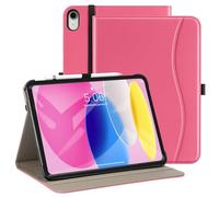 ZtotopCases Case for iPad 11th Generation 11 Inch 2025(A16)/iPad 10th Generation 10.9 Inch 2022, Premium Leather Business Cover with Auto Wake/Sleep, Multi-Angle Stand & Pencil Holder, Pink