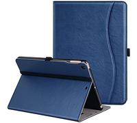 ZtotopCases Case for iPad 2018 2017 9.7 Inch 6th and 5th Generation(Model: A1893 A1954 A1822 A1823) / Air 2 / Air 1, Premium PU leather, Document Card Slots, Smart Cover Auto Wake/Sleep,Navy Blue