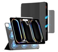ZtotopCases Case for iPad Pro 13 Inch 2024, Powerful Magnetic,Ultra Slim Lightweight,Folding Stand Protective Case with Auto Wake/Sleep, Black